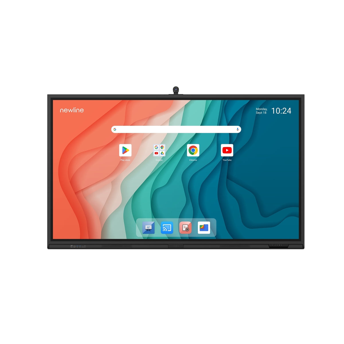 Newline TT-8623QCA+ ELARA PRO 86", IR TOUCH, ANDROID 13 EDLA, USB-C (100watt), BYOM, CAST+, DM+, CAM, MIC, SUB (20W), NFC
